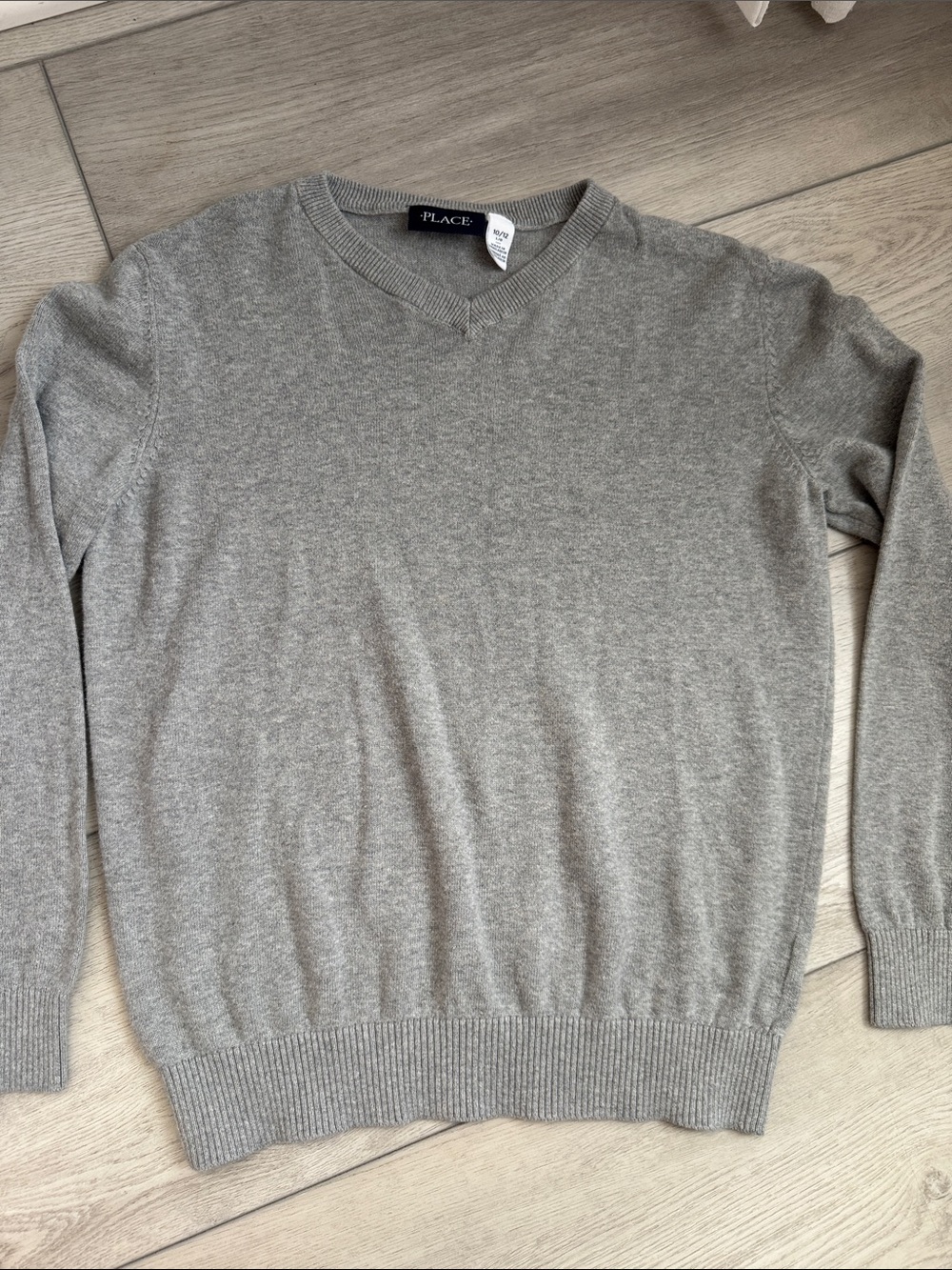 The Children's Place Gray V-Neck Sweater